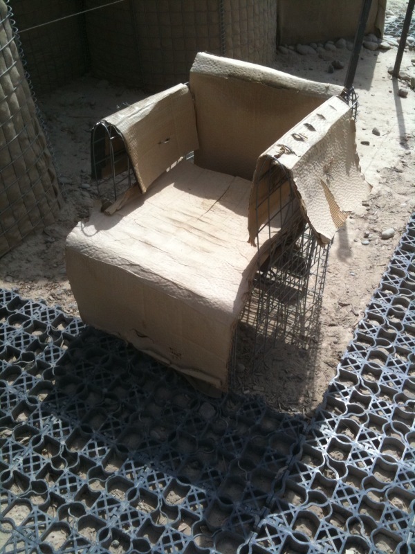 Improvised armchair