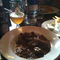 started with tuna tartare, moules & frites, now with beer beef stew washed down with corsendonk abbey pale ale 