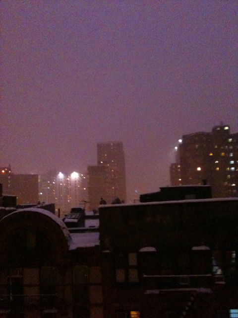 hazy shade of winter.. (a somewhat lavender view from chinatown) 
